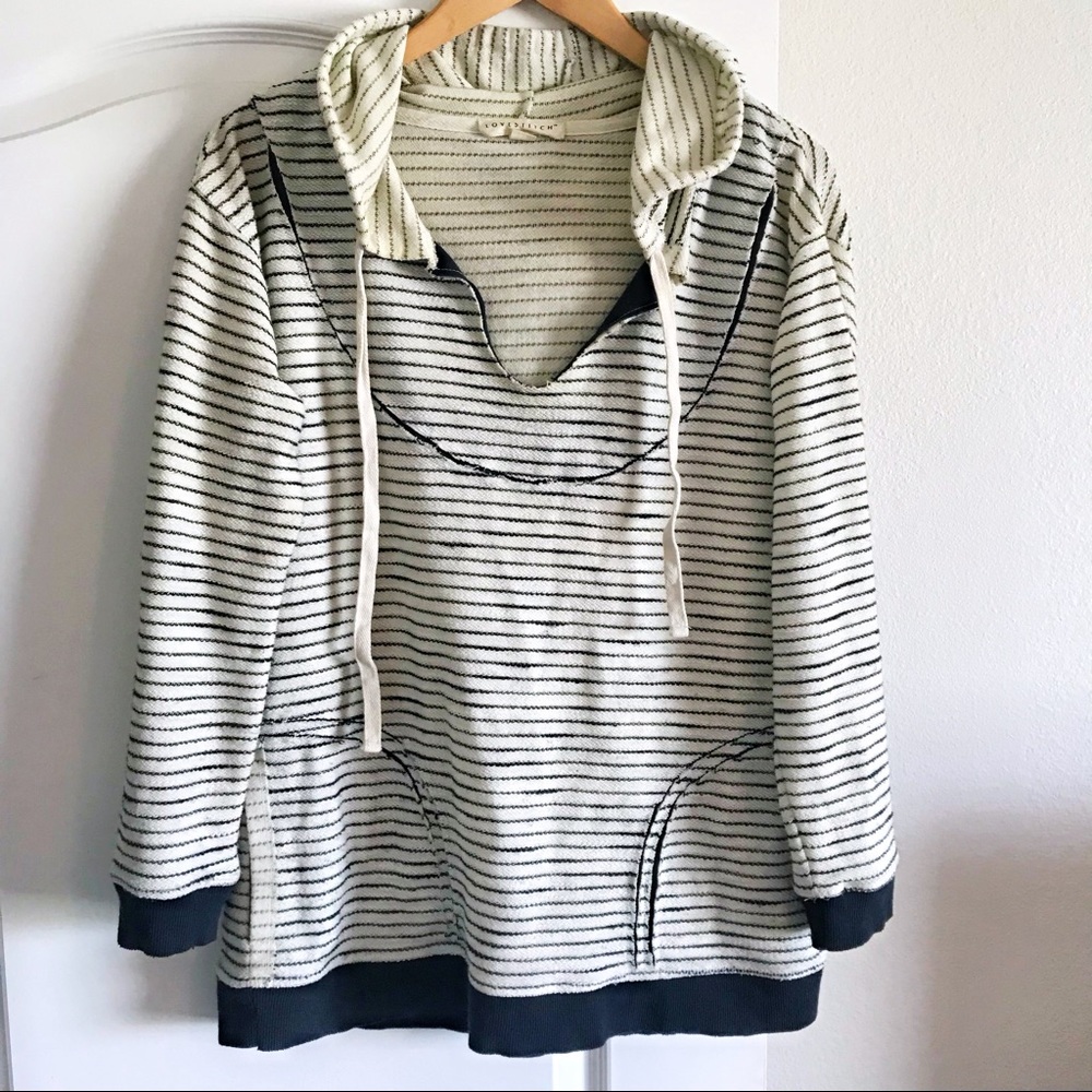 Lovestitch Striped Hoody